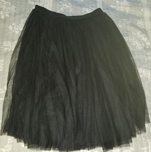 Tulle midi skirt